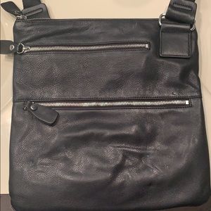 Black genuine leather bag